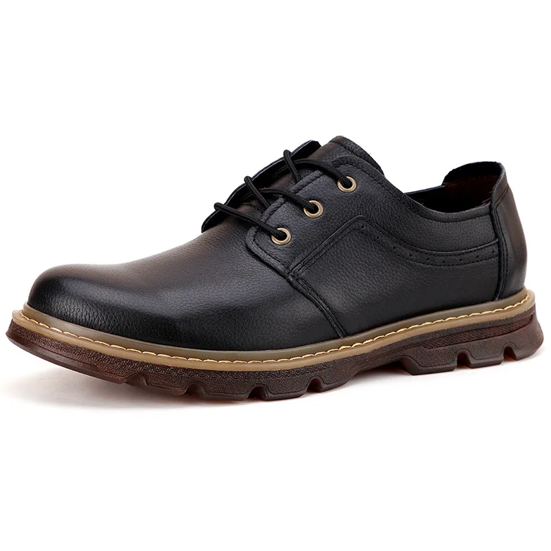 Leather shoes with breathable cowhide sole and thick cushioned sole suitable for men with low heel and comfortable fit
Leather shoes with breathable cowhide sole and thick cushioned sole suitable for men with low heel and comfortable fit