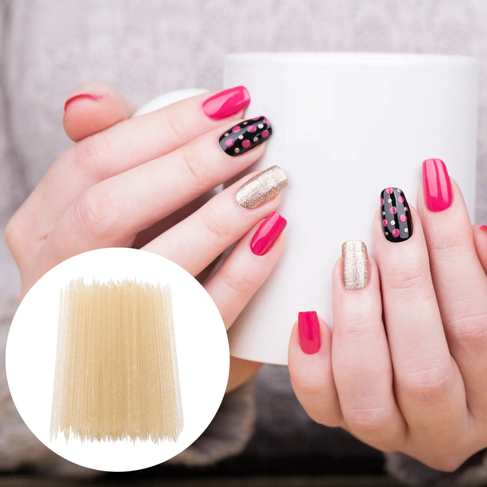 100Pcs Cuticle Pusher Tool Professional Plastic Nail Art Trimmer with Textured Grip Easy Clean Manicure Pedicure Nail Care Set
100Pcs Cuticle Pusher Tool Professional Plastic Nail Art Trimmer with Textured Grip Easy Clean Manicure Pedicure Nail Care Set