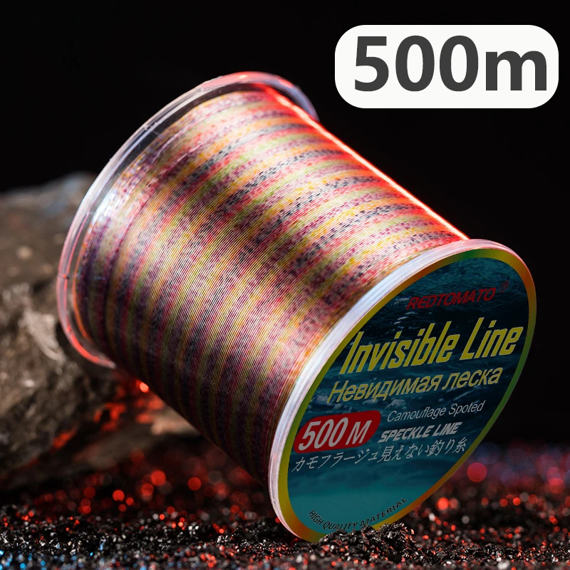 500m Rainbow Speckle Fishing Line 3D Invisible Spotted Line Monofilament Nylon Super Strong Tackle Goods Fishing Accessories
500m Rainbow Speckle Fishing Line 3D Invisible Spotted Line Monofilament Nylon Super Strong Tackle Goods Fishing Accessories