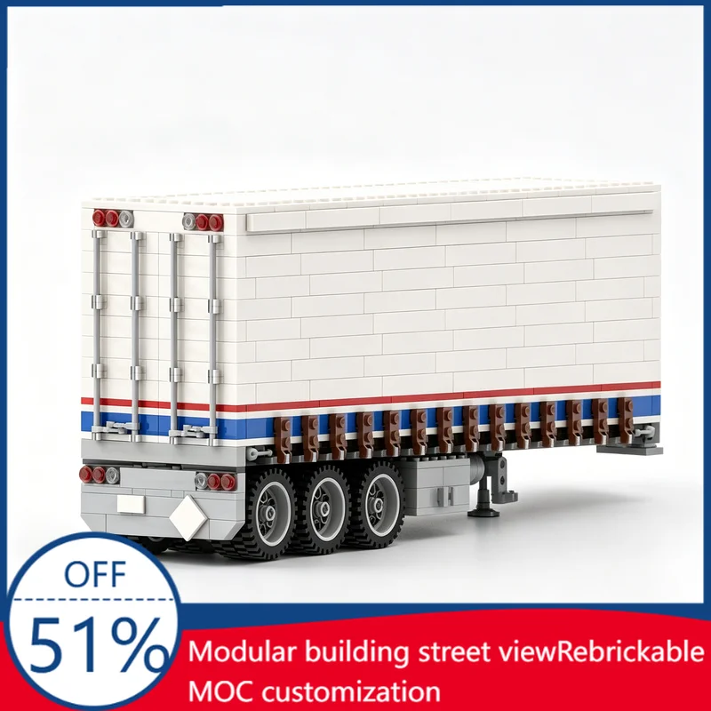 NEW 795PCS Model Team 5580 Creative Curtainsider Trailer Truck MOC Model Building Blocks DIY Assembly Educational Christmas Gift
NEW 795PCS Model Team 5580 Creative Curtainsider Trailer Truck MOC Model Building Blocks DIY Assembly Educational Christmas Gift