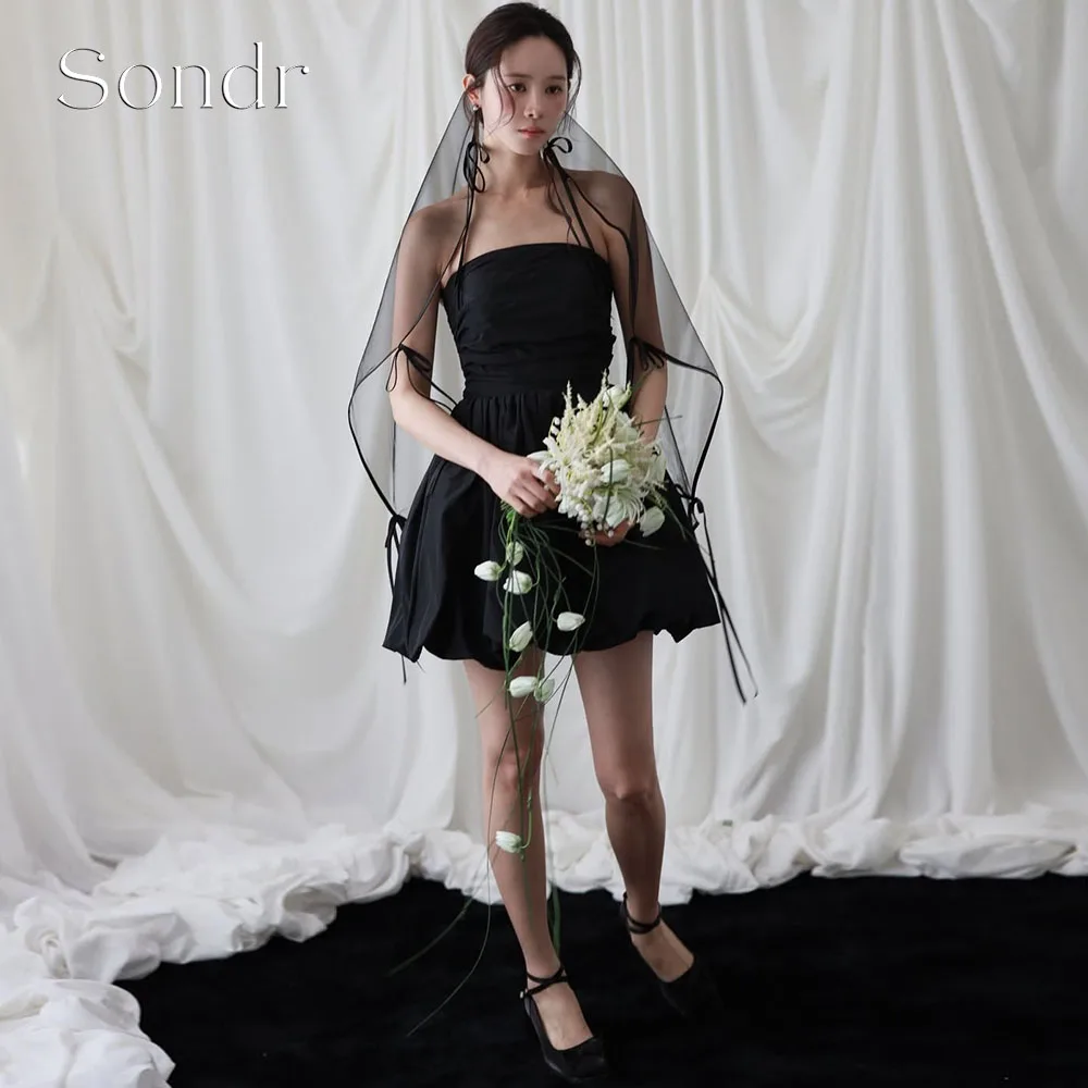 Sondr Customized Simple Black Mini Korean Wedding Snap Dresses Tulle Short Evening Gown Prom Party Dresses
Sondr Customized Simple Black Mini Korean Wedding Snap Dresses Tulle Short Evening Gown Prom Party Dresses