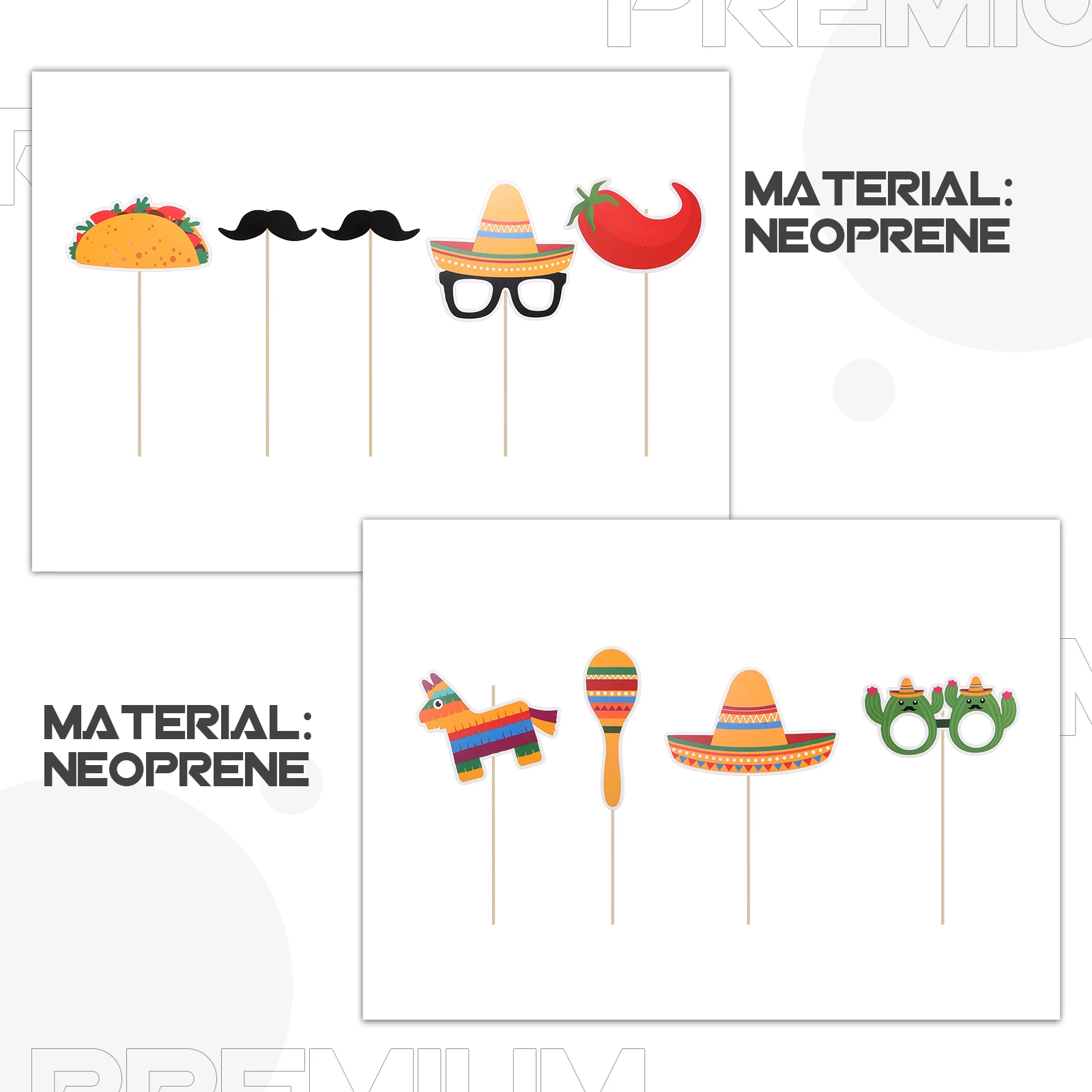 9pcs Hat Beard Props Carnival Party Decorations Bright Colors Photo Booth Accessories Handheld Ornaments Mexican Themed
9pcs Hat Beard Props Carnival Party Decorations Bright Colors Photo Booth Accessories Handheld Ornaments Mexican Themed