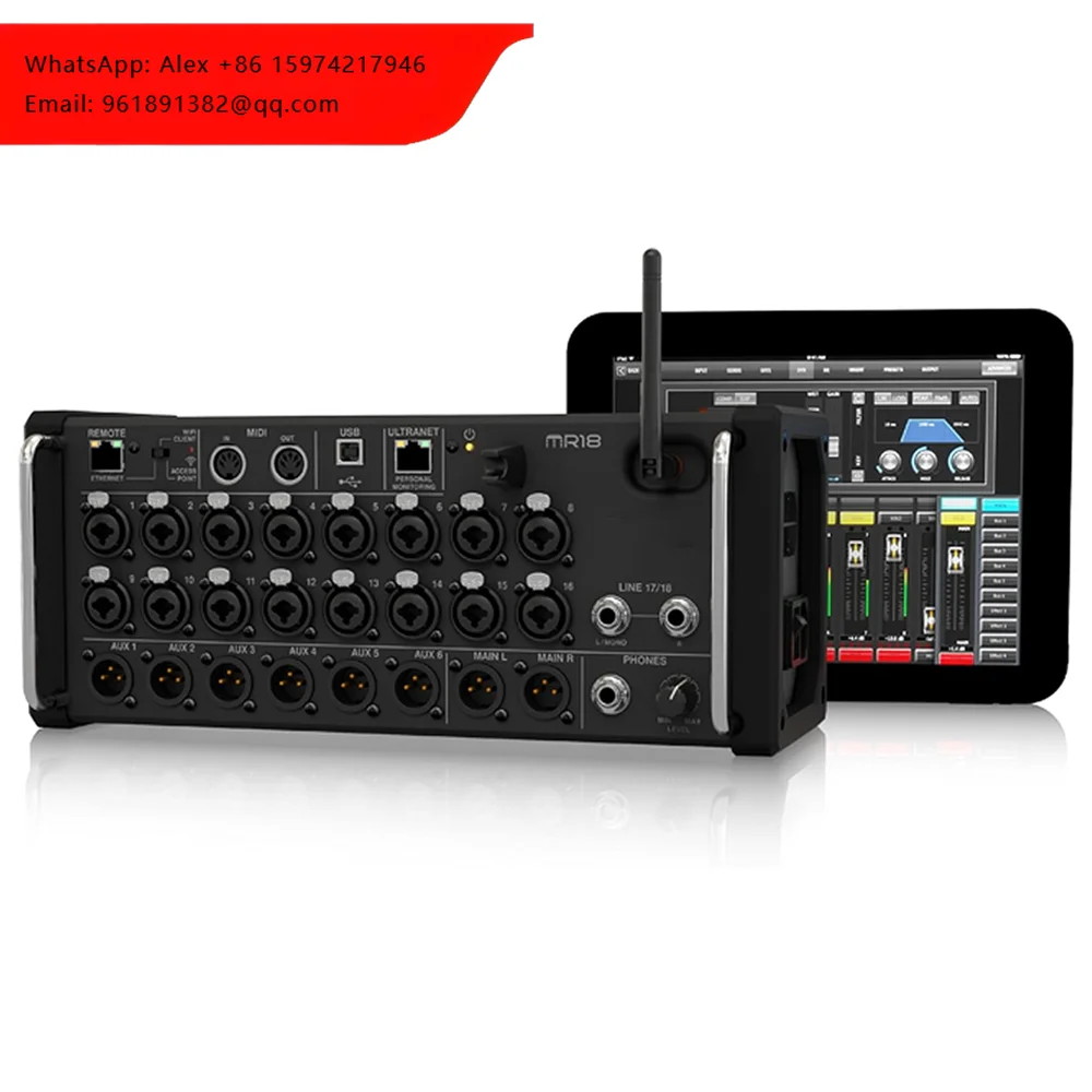 MR18 MR12 Professional Digital Mixing Studio Recording Console Dj Studio Digital Mixer Audio Multi-track Sound Table
MR18 MR12 Professional Digital Mixing Studio Recording Console Dj Studio Digital Mixer Audio Multi-track Sound Table