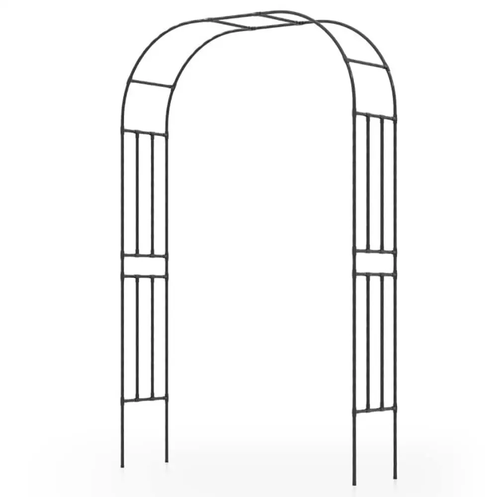 Outdoor Metal Garden Arch Trellis for Climbing Plants Grape Flower Rustproof PE Adjustable Height Spiked Legs for Patio Yard
Outdoor Metal Garden Arch Trellis for Climbing Plants Grape Flower Rustproof PE Adjustable Height Spiked Legs for Patio Yard