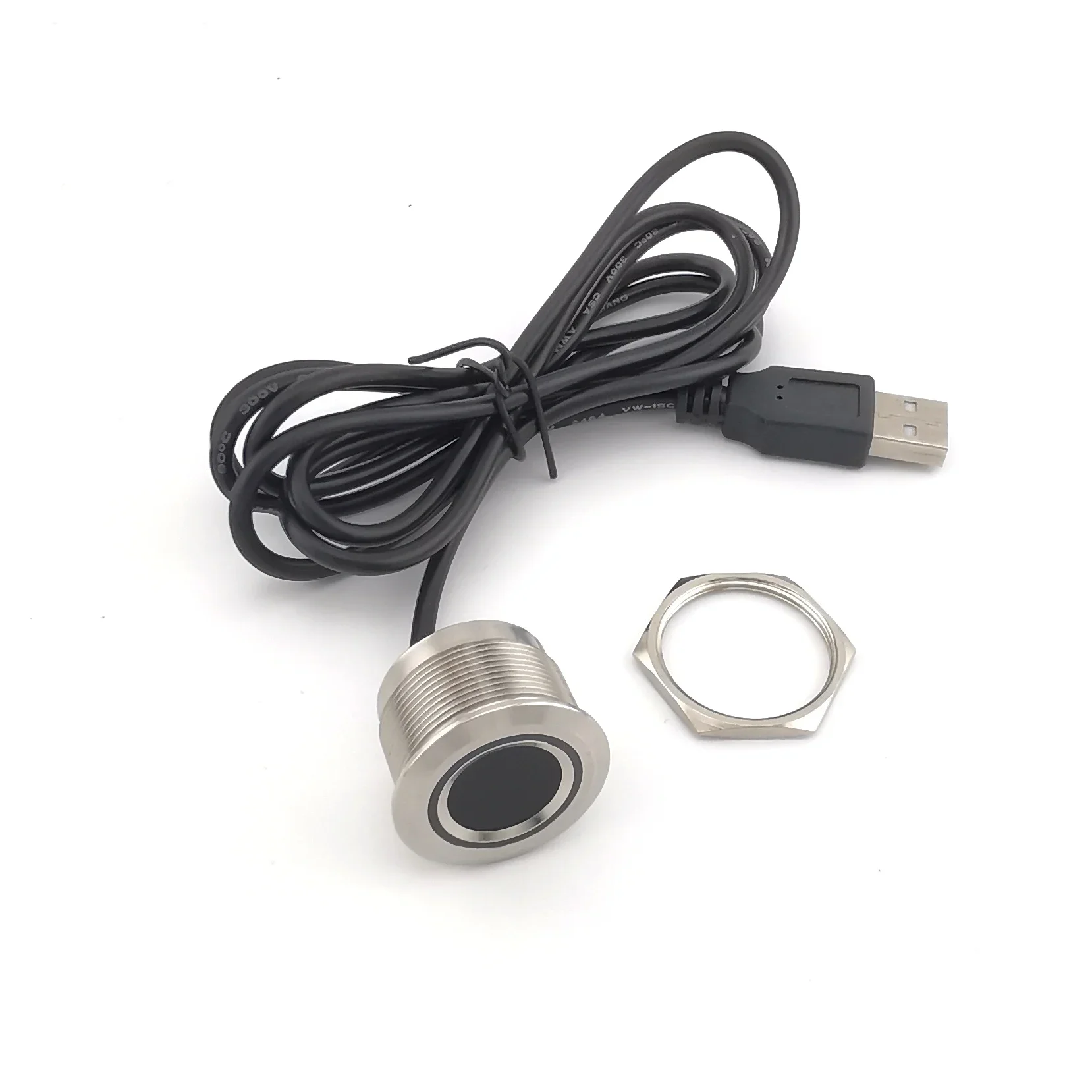 R503Pro large-capacity round fingerprint recognition module, stainless steel metal threaded shell, serial port\ USB can be
R503Pro large-capacity round fingerprint recognition module, stainless steel metal threaded shell, serial port\ USB can be
