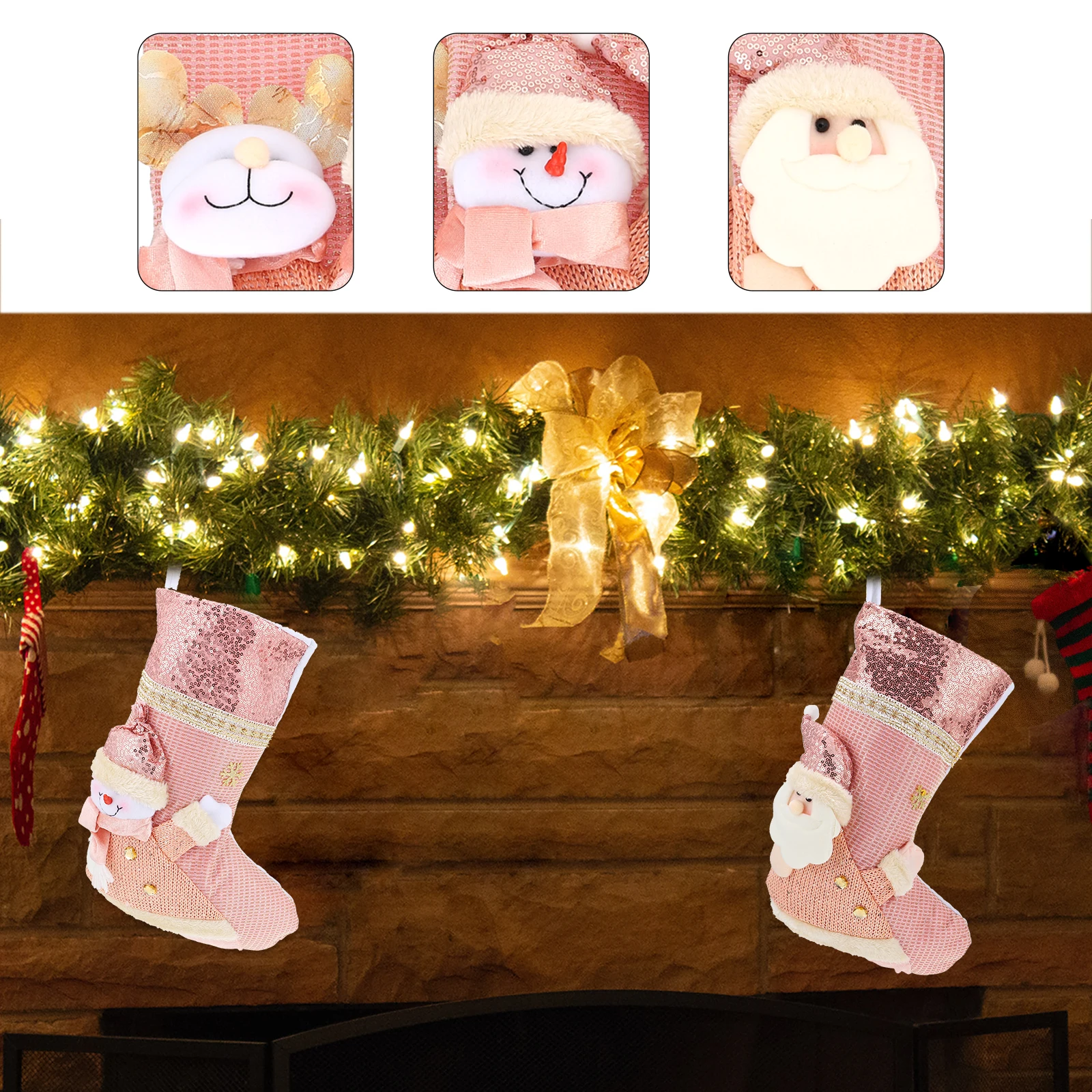 3pcs Christmas Stocking Ornaments Decorative Hanging Socks Gift Pendant Cartoon Design Festive Party Decoration Xmas Tree Wall
3pcs Christmas Stocking Ornaments Decorative Hanging Socks Gift Pendant Cartoon Design Festive Party Decoration Xmas Tree Wall
