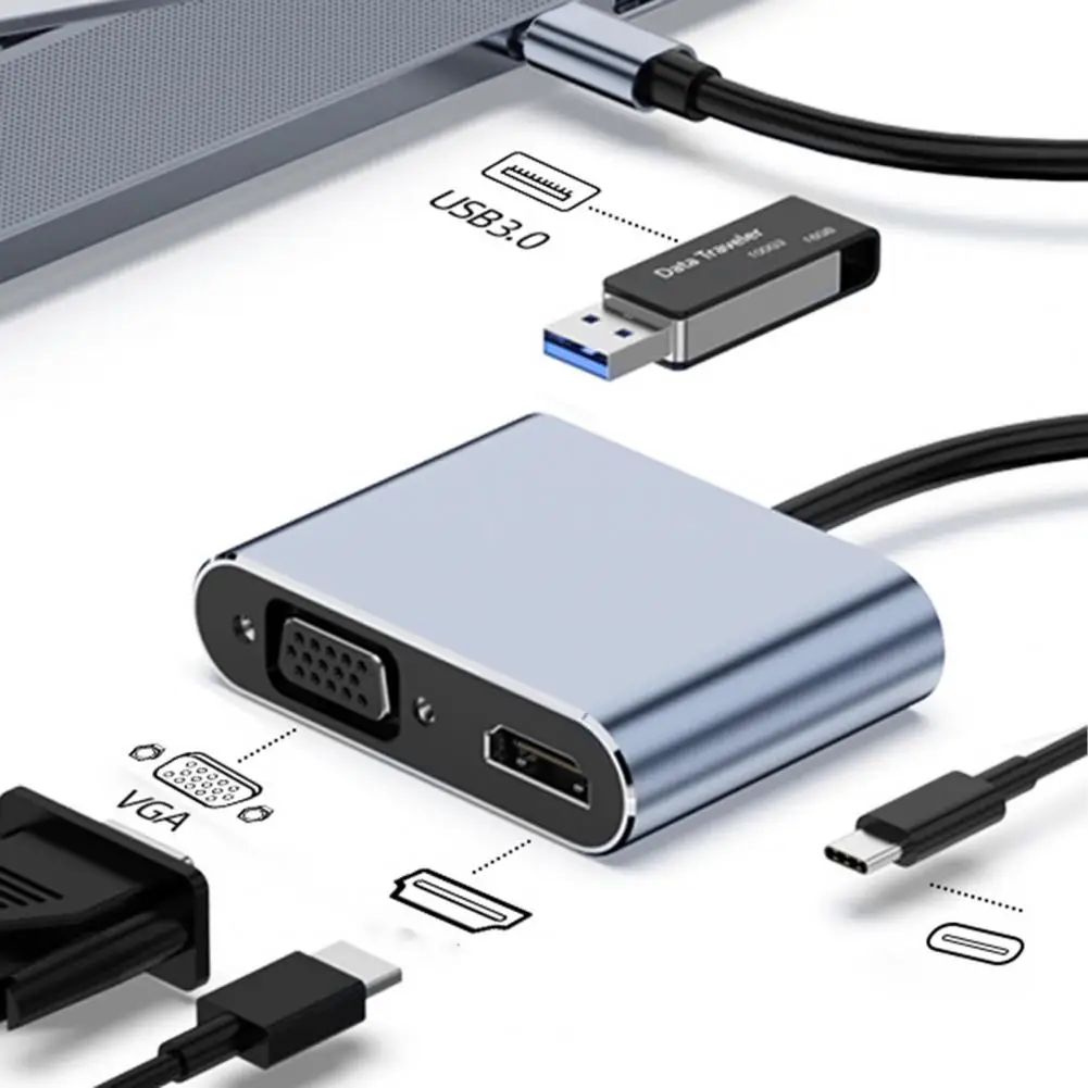 Cable Hub Useful HD-compatible 5Gbps Type-C to USB HDMI-compatible PD VGA 4K Computer Hub Splitter Computer Accessories
Cable Hub Useful HD-compatible 5Gbps Type-C to USB HDMI-compatible PD VGA 4K Computer Hub Splitter Computer Accessories