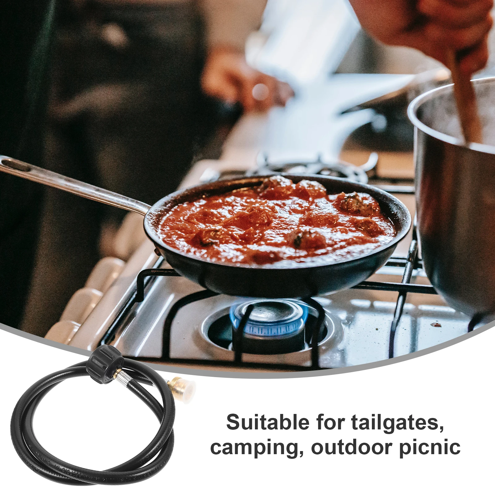 4FT Propane Hose Adapter Connector Extension PE Material for Camping Stove Outdoor Use High Pressure
4FT Propane Hose Adapter Connector Extension PE Material for Camping Stove Outdoor Use High Pressure