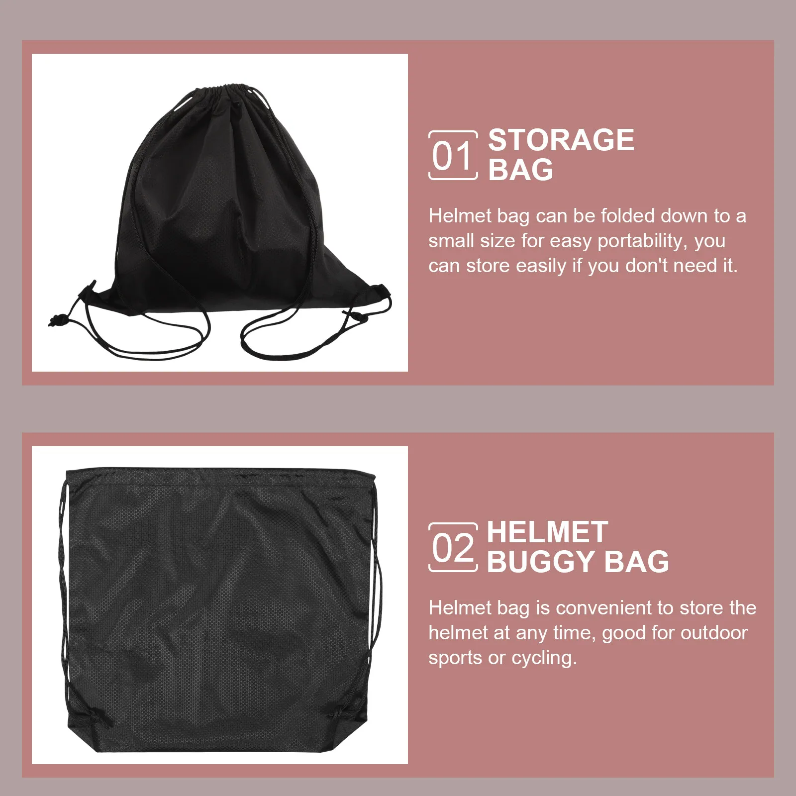 Portable Oxford Cloth Bag with Drawstring Closure for Motorcycle Bicycle Ski Welding Helmets Storage Travel and Gym Use
Portable Oxford Cloth Bag with Drawstring Closure for Motorcycle Bicycle Ski Welding Helmets Storage Travel and Gym Use