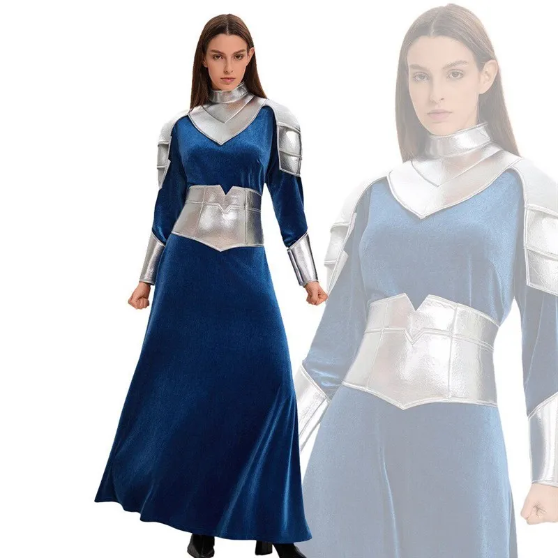 New Robot Warrior Costume Women's Space Suit Halloween Cos Tech Movie Police Uniform Long Dress Fashionable Stage Ethnic Wear
New Robot Warrior Costume Women's Space Suit Halloween Cos Tech Movie Police Uniform Long Dress Fashionable Stage Ethnic Wear