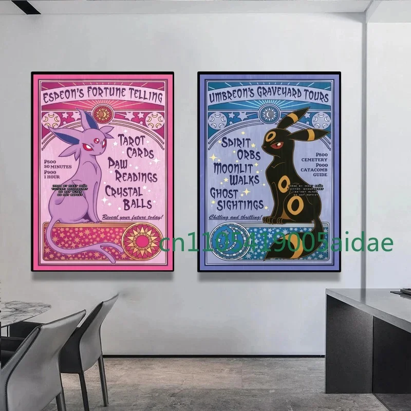 Pokemon Espeon Umbreon Anime Art Picture Print Watercolor Wall Corridor Home Cafes Exhibition Hall Canvas Decor Painting Poster 
Pokemon Espeon Umbreon Anime Art Picture Print Watercolor Wall Corridor Home Cafes Exhibition Hall Canvas Decor Painting Poster