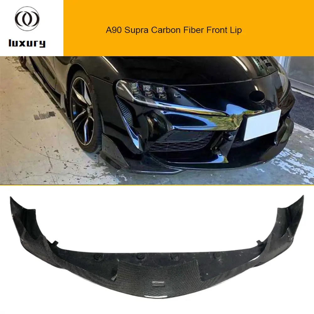 Carbon Fiber Front Bumper Chin Lip Splitter for Toyota A90 Supra 2019up
Carbon Fiber Front Bumper Chin Lip Splitter for Toyota A90 Supra 2019up