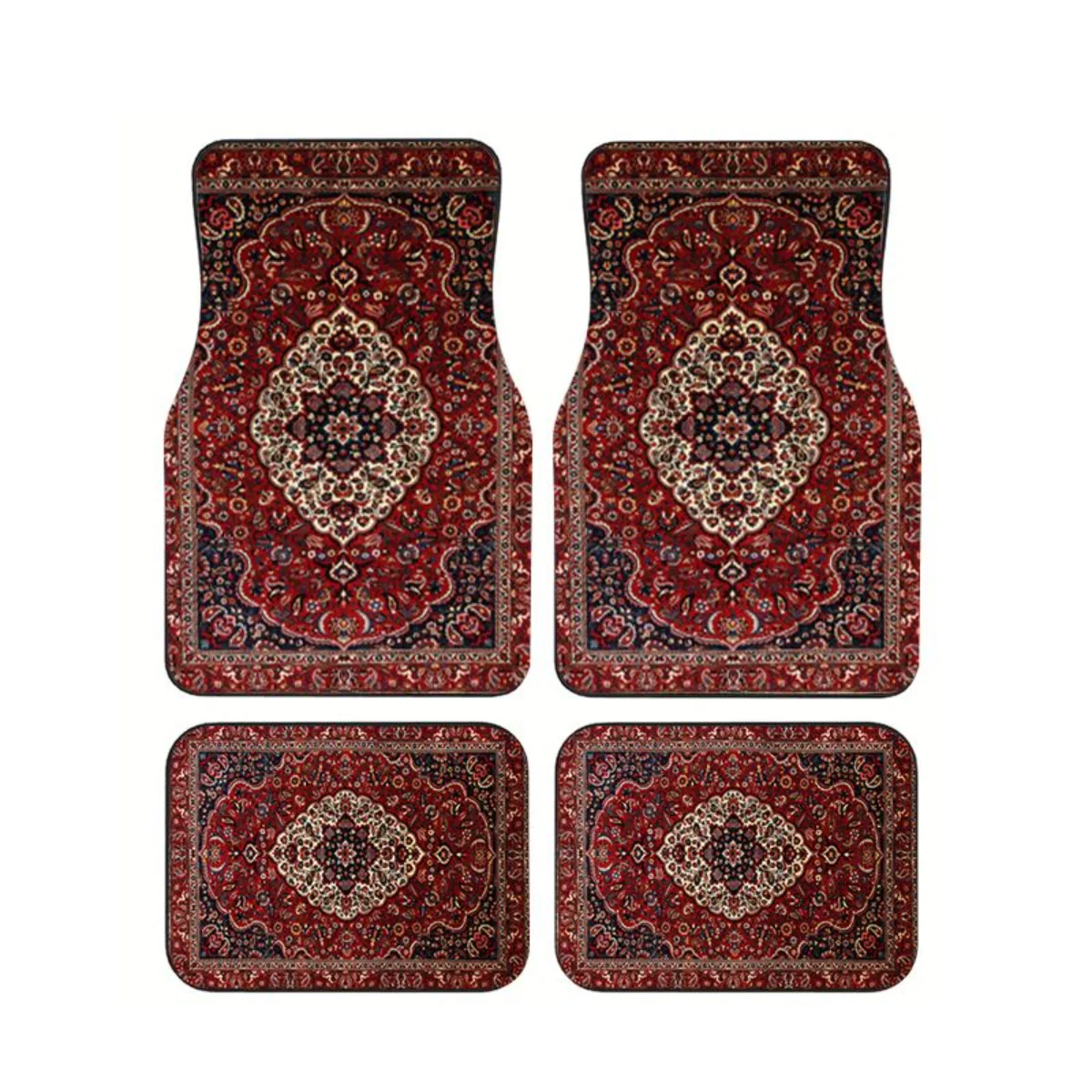 Classic Oriental Persian Rug Pattern Car Floor Mats 4Pcs Universal Fit Waterproof Non Slip Vintage Auto Foot Pad Accessories
Classic Oriental Persian Rug Pattern Car Floor Mats 4Pcs Universal Fit Waterproof Non Slip Vintage Auto Foot Pad Accessories