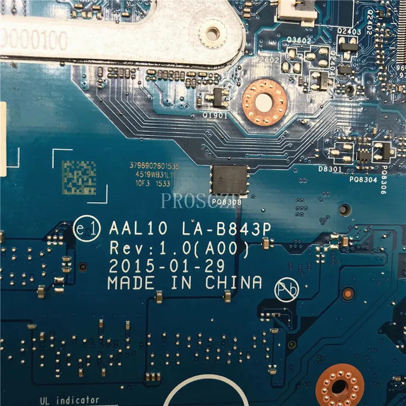 CN-0C65T5 C65T5 0C65T5 Материнская плата AAL10 LA-B843P с процессором I3-5010U ДЛЯ DELL 5458 5558 5758 3558 Материнская плата ноутбука 100% протестирована
CN-0C65T5 C65T5 0C65T5 Материнская плата AAL10 LA-B843P с процессором I3-5010U ДЛЯ DELL 5458 5558 5758 3558 Материнская плата ноутбука 100% протестирована