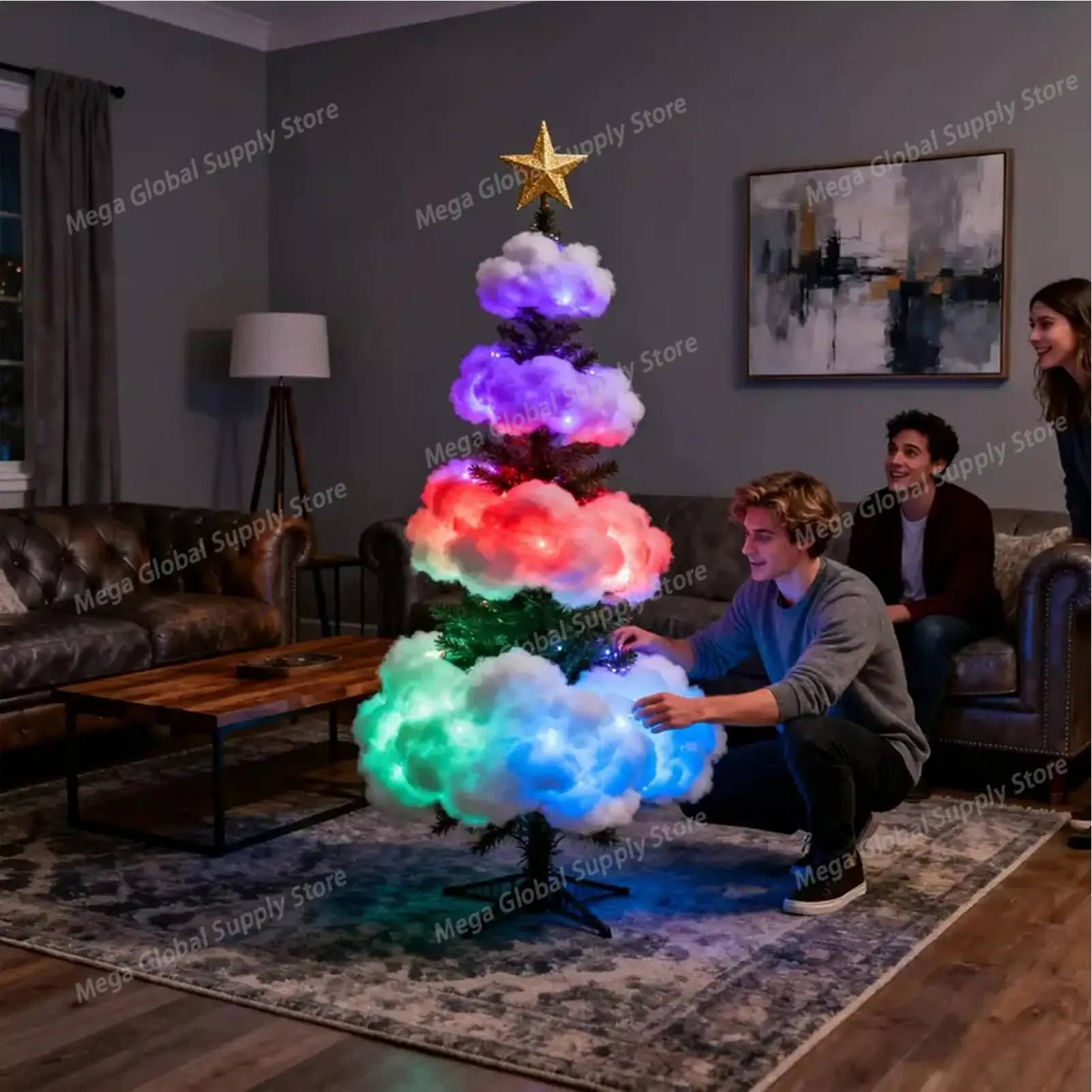 Christmas Tree Lights Indoor 16.4ft Waterproof Cloud Multi-Mode Fairy String Lights Christmas Decorations for Living Room
Christmas Tree Lights Indoor 16.4ft Waterproof Cloud Multi-Mode Fairy String Lights Christmas Decorations for Living Room