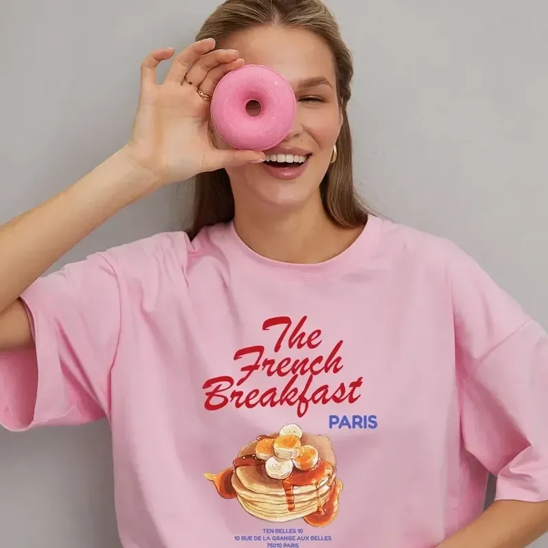 Cute and Casual, Fun 2025 Summer New T-shirt for Women, Trendy, Niche and Versatile Instagram-style American Short-sleeved
Cute and Casual, Fun 2025 Summer New T-shirt for Women, Trendy, Niche and Versatile Instagram-style American Short-sleeved