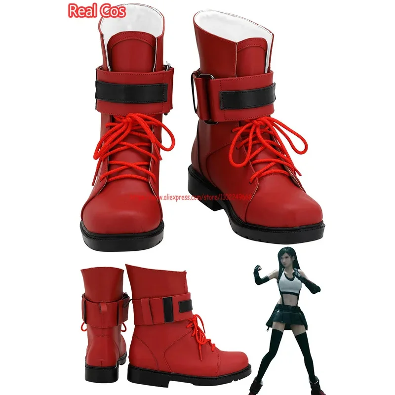 RealCos Tifa Cosplay Shoes Women Costume Accessories Game Final Cos Fantasy VII Disguise Red Boots Halloween Party Fantasy Props
RealCos Tifa Cosplay Shoes Women Costume Accessories Game Final Cos Fantasy VII Disguise Red Boots Halloween Party Fantasy Props