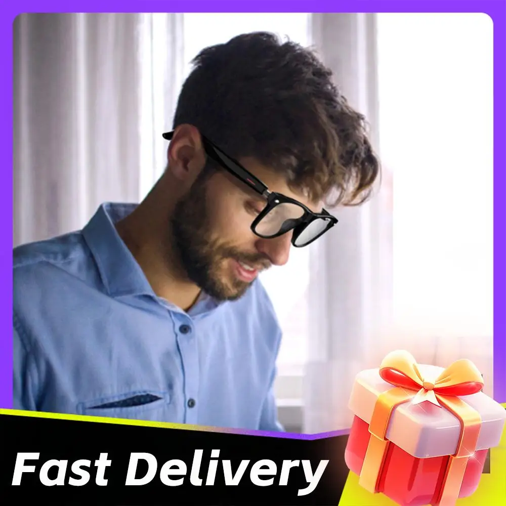 Camera Glasses Remote Shooting Outdoor Sport Glasses with Camera Open Ear Sound Mic & Speakers Wearable Eyeglass for Men & Woman
Camera Glasses Remote Shooting Outdoor Sport Glasses with Camera Open Ear Sound Mic & Speakers Wearable Eyeglass for Men & Woman