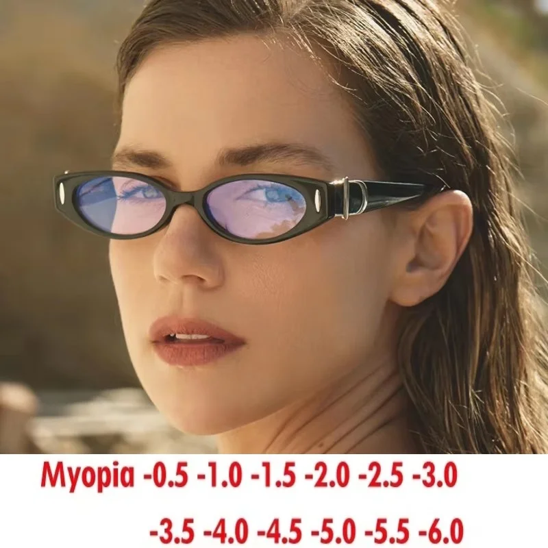 Small frame glasses fashion all-match myopia sunglasses ladies outdoor custom prescription sunglasses 0~-6.0
Small frame glasses fashion all-match myopia sunglasses ladies outdoor custom prescription sunglasses 0~-6.0