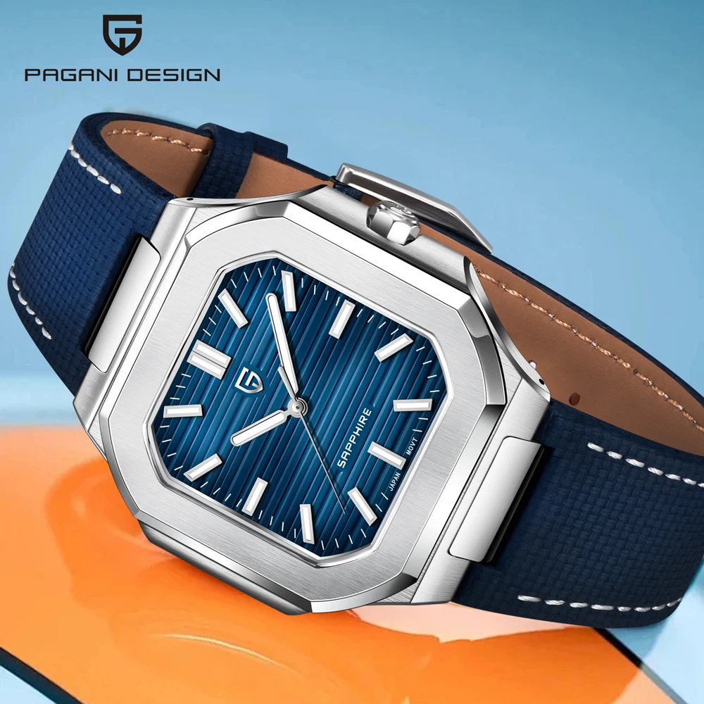 PAGANI DESIGN Watches Top Luxury Quartz Men's Watches New TMI VH31 movt Watch For Men AR Sapphire Crystal Luminous Leather Clock
PAGANI DESIGN Watches Top Luxury Quartz Men's Watches New TMI VH31 movt Watch For Men AR Sapphire Crystal Luminous Leather Clock