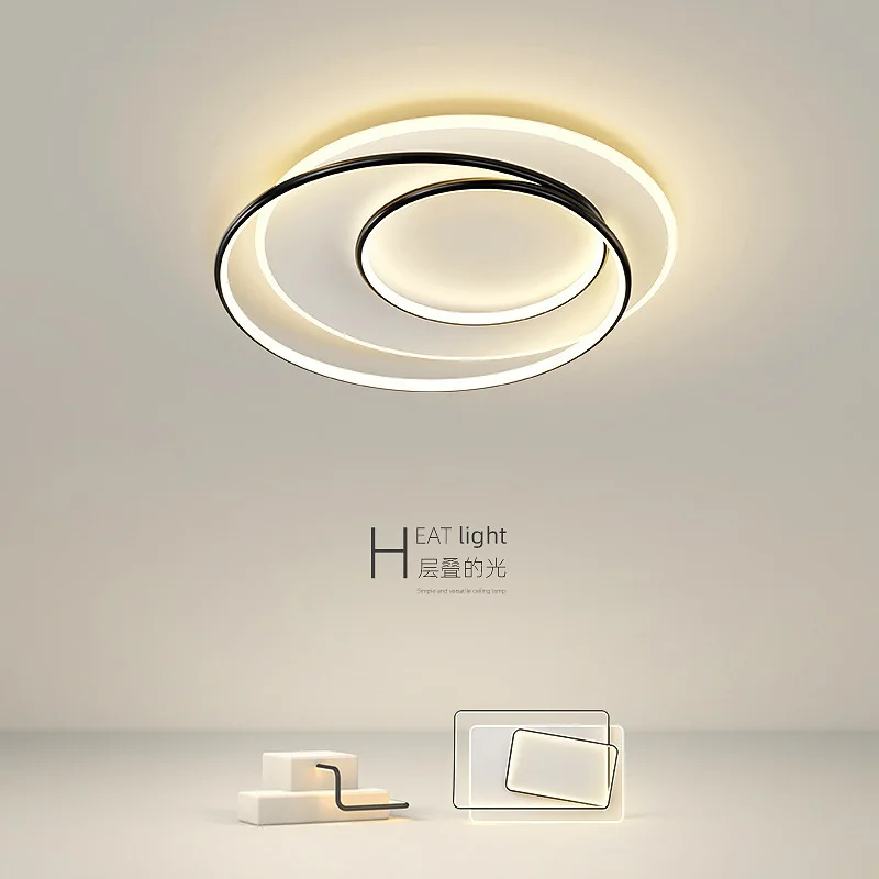 Ring ceiling lamp, simple, modern and fashionable bedroom lighting, Nordic creative design, household light and warm master bedr
Ring ceiling lamp, simple, modern and fashionable bedroom lighting, Nordic creative design, household light and warm master bedr