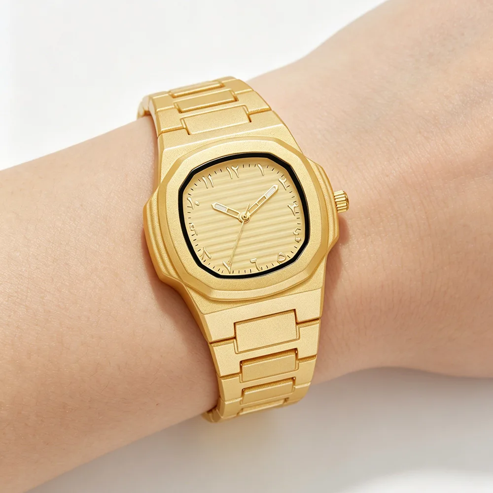 Middle Eastern Watches Men Simple Black Fashionable Quartz Watch for Women Casual Butterfly Clasp oil dripping plastic strap
Middle Eastern Watches Men Simple Black Fashionable Quartz Watch for Women Casual Butterfly Clasp oil dripping plastic strap