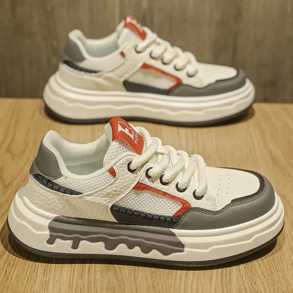 Men's Summer Color-Block Mesh Sneakers, Thick Sole Breathable Casual Shoes
Men's Summer Color-Block Mesh Sneakers, Thick Sole Breathable Casual Shoes