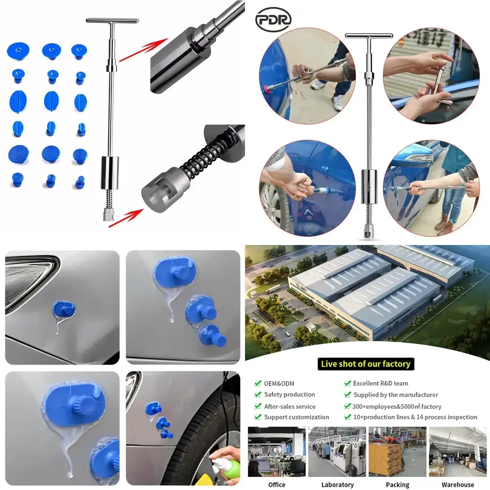 SUPER PDR Tools Auto Dent Repair Tools Dent Puller Kit Slide Hammer Tools
SUPER PDR Tools Auto Dent Repair Tools Dent Puller Kit Slide Hammer Tools