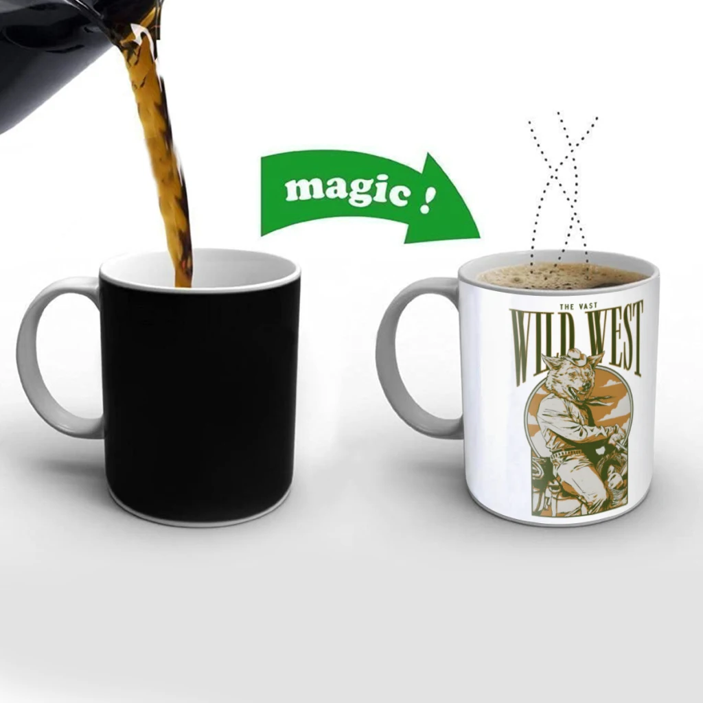 Wild West Creativity Change Color Chang mug Ceramic mug Hot Coffee Cup Breakfast Cup Mug Friend Gift
Wild West Creativity Change Color Chang mug Ceramic mug Hot Coffee Cup Breakfast Cup Mug Friend Gift