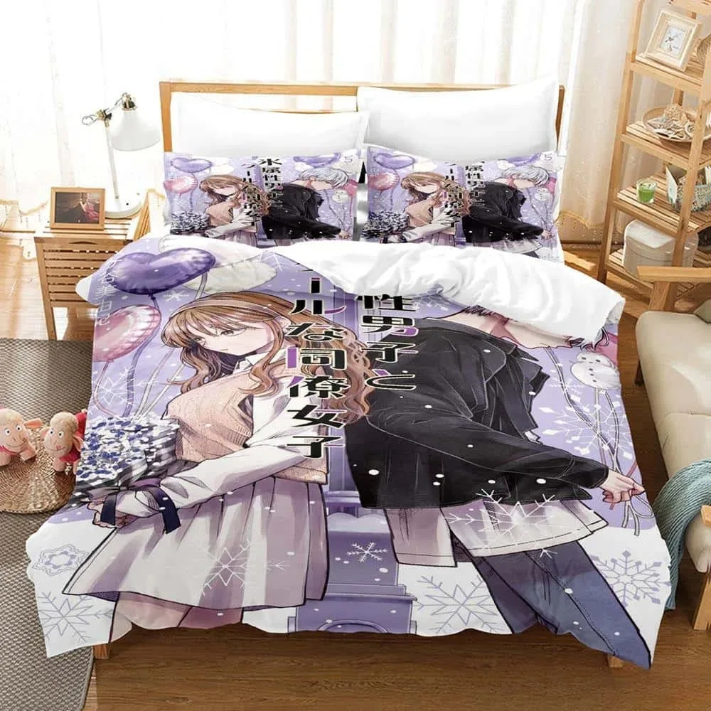 Anime The Ice Guy and His Cool Female Colleague Bedding Set Single Twin Full Queen King Size Bed Set Kid Bedroom Duvetcover Set
Anime The Ice Guy and His Cool Female Colleague Bedding Set Single Twin Full Queen King Size Bed Set Kid Bedroom Duvetcover Set