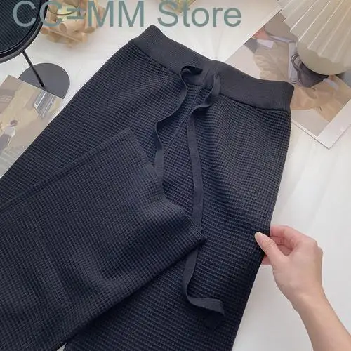 New Knitted Wide Leg Pants Women Fall Winter Drawsing Casual Trousers Elegant Ladies Chic White Black High Waist Pants
New Knitted Wide Leg Pants Women Fall Winter Drawsing Casual Trousers Elegant Ladies Chic White Black High Waist Pants