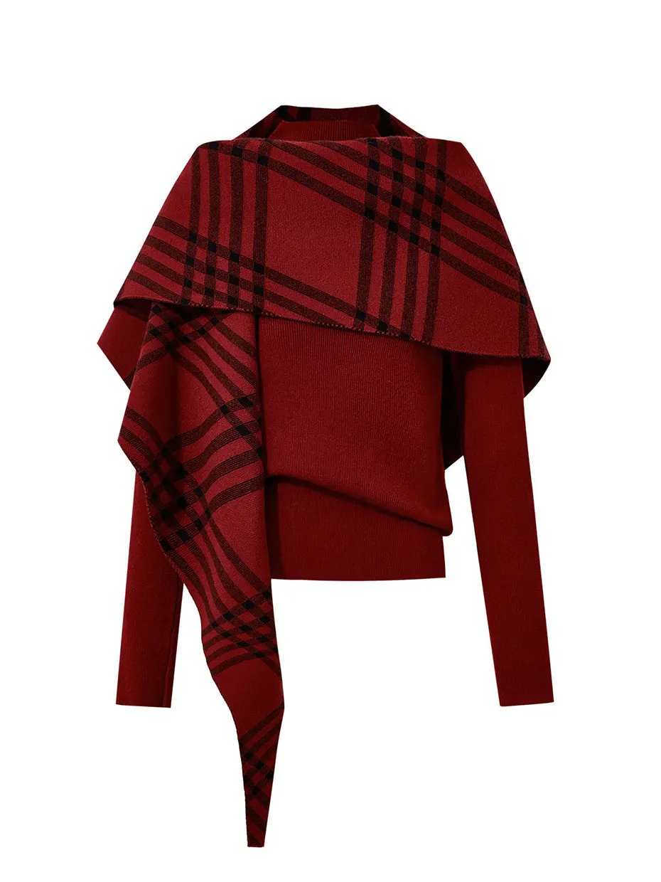 New Year Red Base Layer Sweater Women's Autumn Winter Two-Piece Set Half High Collar Knitted Top Commute Style Loose Fit
New Year Red Base Layer Sweater Women's Autumn Winter Two-Piece Set Half High Collar Knitted Top Commute Style Loose Fit