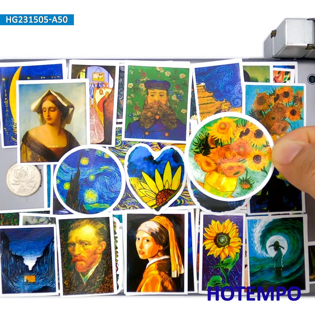 20/30/50PCS Oil Painting Stickers Van Gogh Starry Night Funny Art Decals for Scrapbook Cup Bike Car Phone Laptop Luggage Sticker
20/30/50PCS Oil Painting Stickers Van Gogh Starry Night Funny Art Decals for Scrapbook Cup Bike Car Phone Laptop Luggage Sticker