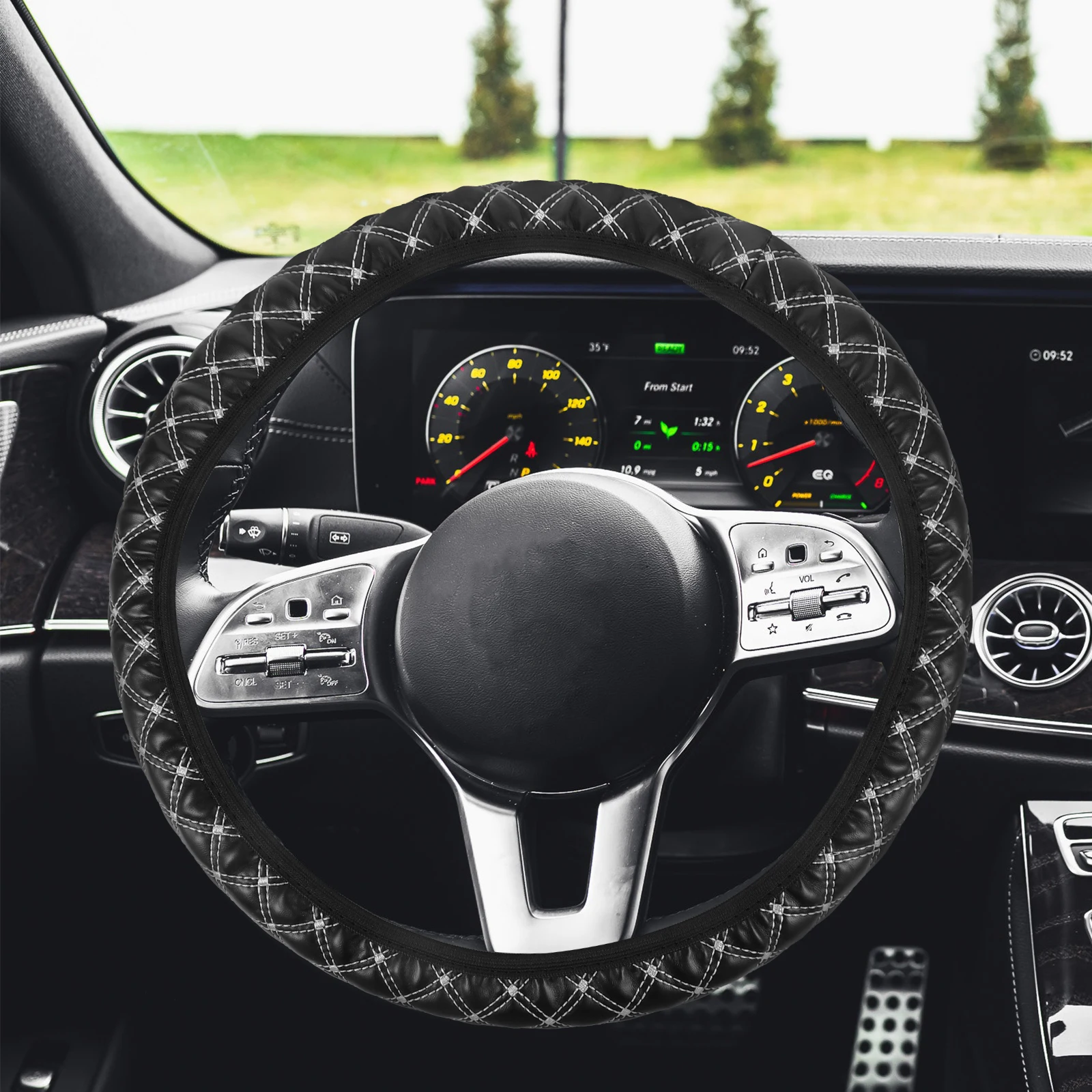 Elastic Steering Cover Car Accessory Universal Fit Steering Wheel Covers For Car Men Women Easy Install Fashion Design
Elastic Steering Cover Car Accessory Universal Fit Steering Wheel Covers For Car Men Women Easy Install Fashion Design