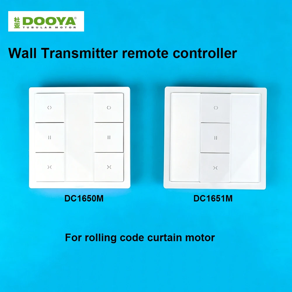 Dooya DC1650M/1651M Rolling Code Remote Control wall emitter for dooya rolling code Motor
Dooya DC1650M/1651M Rolling Code Remote Control wall emitter for dooya rolling code Motor