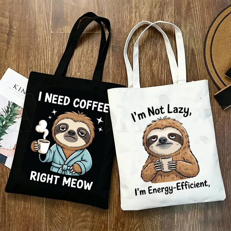 Coffee Lover Sloth Print Women's Handbags "I'm Not Lazy I'm Energy-Efficient" Fashion Humor Sarcasm Animal Casual Shoulder Bag
Coffee Lover Sloth Print Women's Handbags "I'm Not Lazy I'm Energy-Efficient" Fashion Humor Sarcasm Animal Casual Shoulder Bag