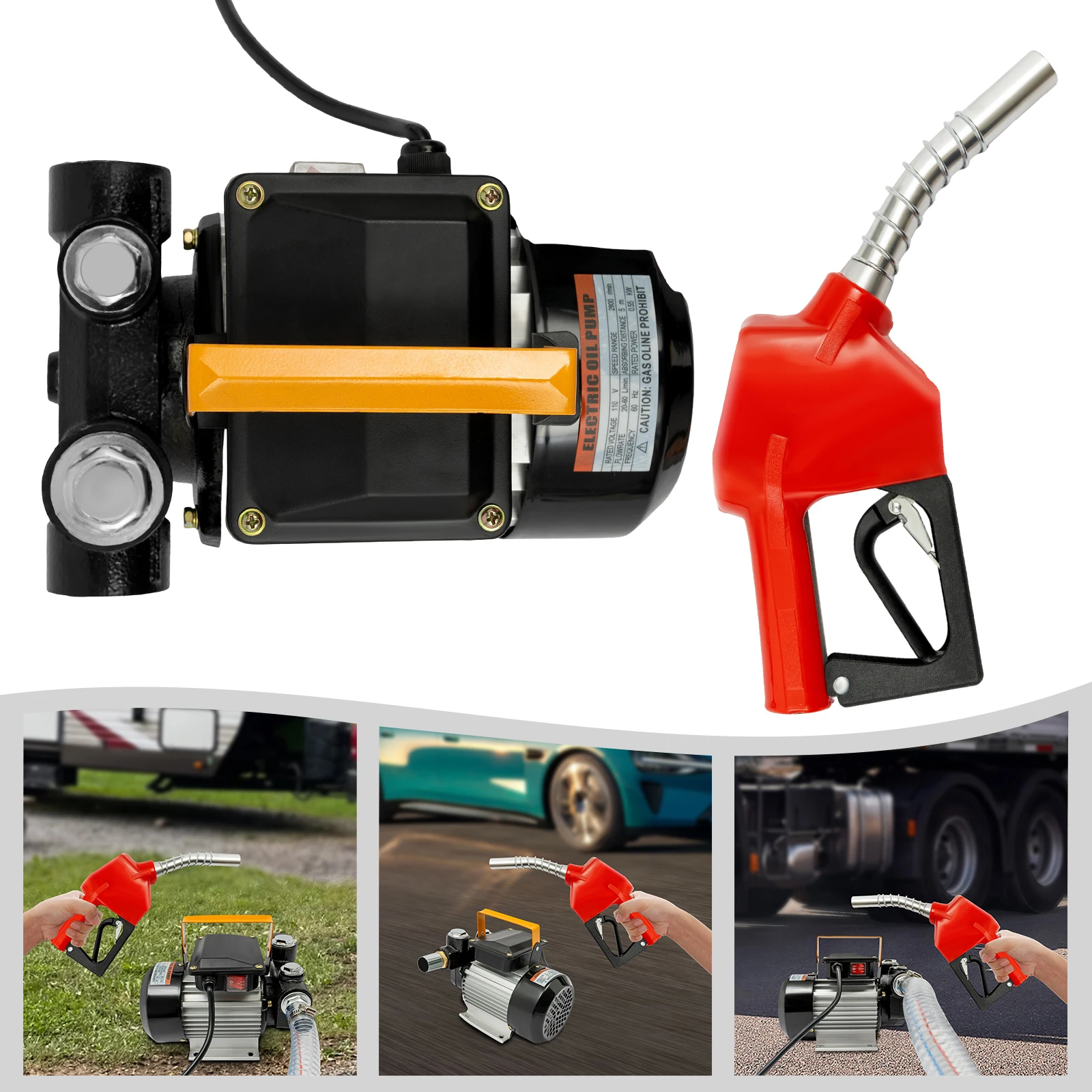 110V Oil Transfer Pump, YB60 Hand Pump Kit with Oil Gun for Fuel Transfer for Garage Workshop Use
110V Oil Transfer Pump, YB60 Hand Pump Kit with Oil Gun for Fuel Transfer for Garage Workshop Use