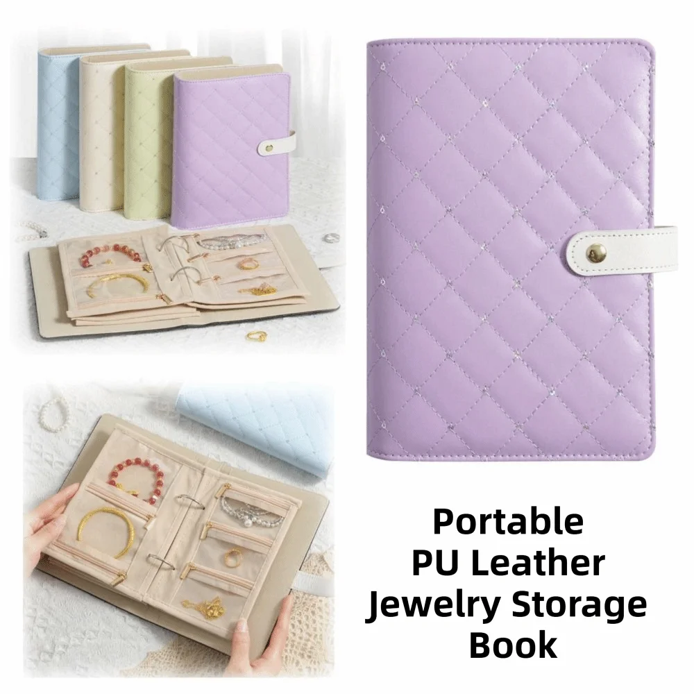 Portable Jewelry Storage Book Zipper Clear Pockets Jewellery Binder Anti Oxidation PU Leather Jewelry Storage Bag Travel
Portable Jewelry Storage Book Zipper Clear Pockets Jewellery Binder Anti Oxidation PU Leather Jewelry Storage Bag Travel