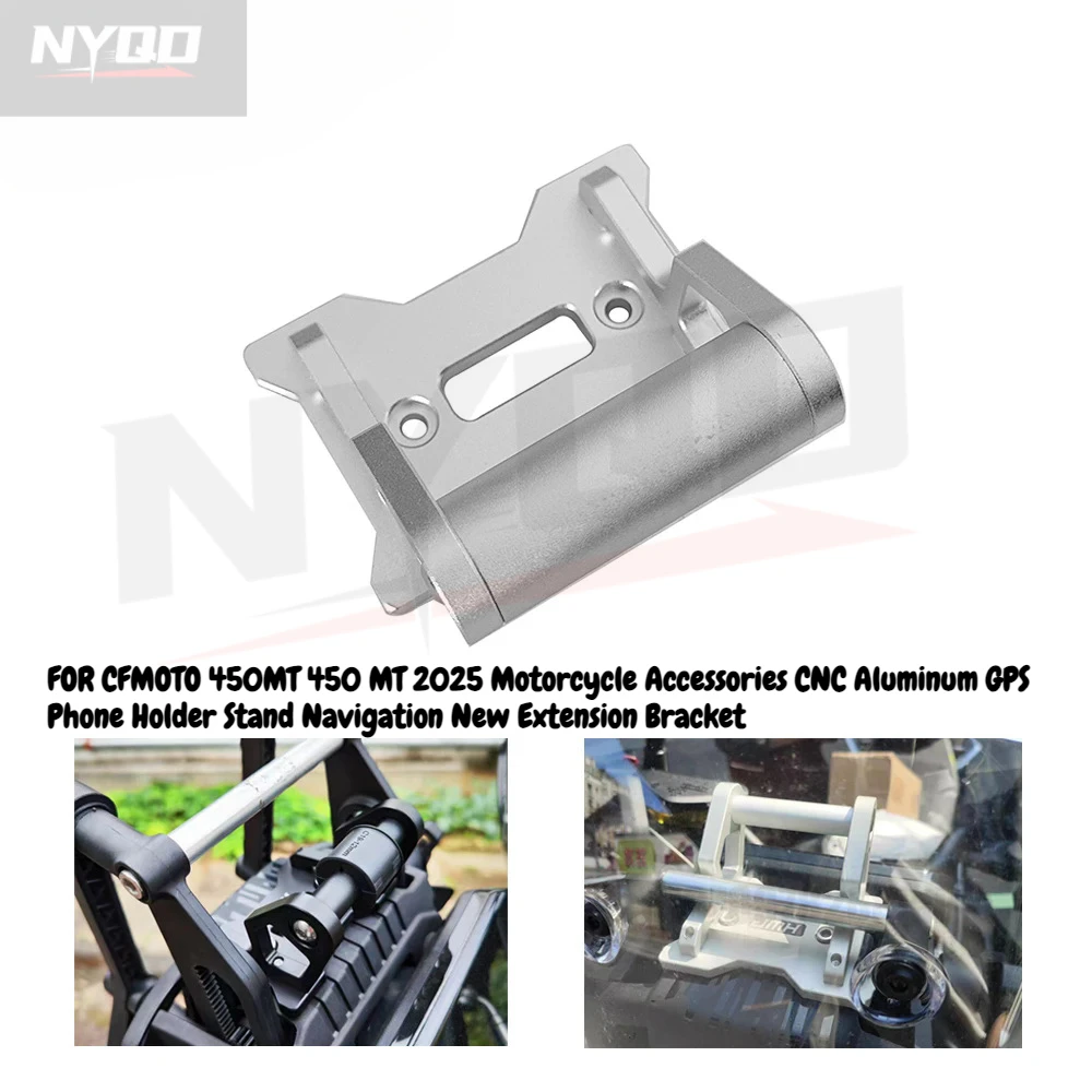 New2024 for CFMOTO 450MT 450 MT 2025 Motorcycle Accessories CNC Aluminum GPS Phone Holder Stand Navigation New Extension Bracket
New2024 for CFMOTO 450MT 450 MT 2025 Motorcycle Accessories CNC Aluminum GPS Phone Holder Stand Navigation New Extension Bracket