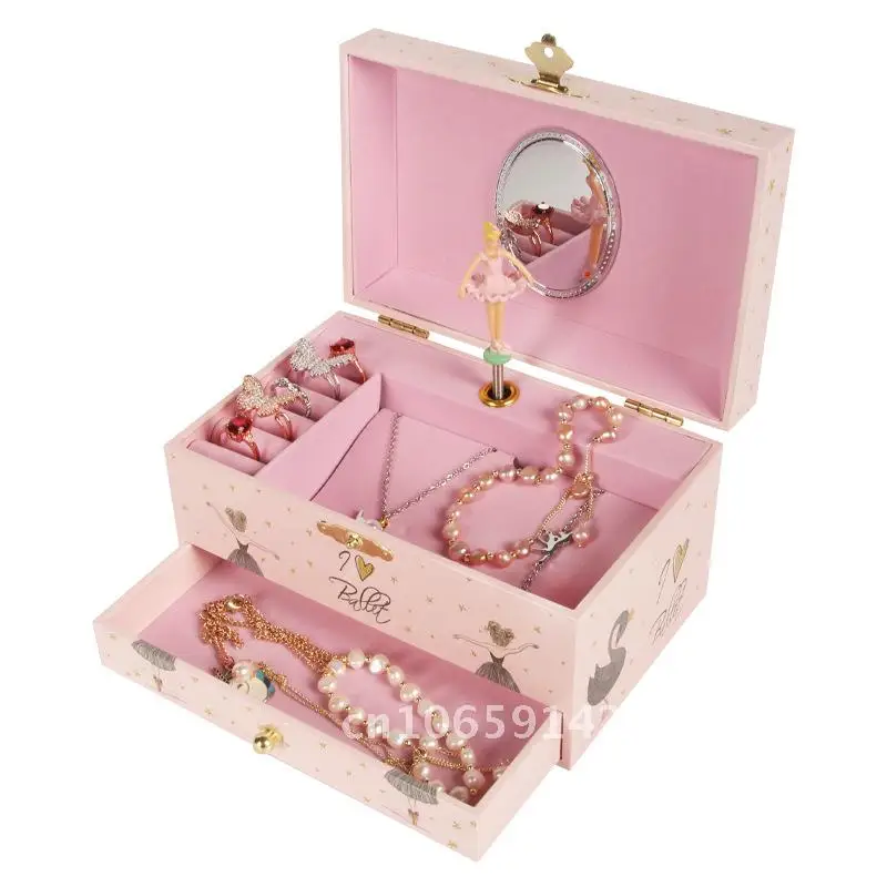 7-inch Black Swan Ballet Music Cartridge Drawer Children's Jewelry Storage Octopath Cartridge Makeup Mirror
7-inch Black Swan Ballet Music Cartridge Drawer Children's Jewelry Storage Octopath Cartridge Makeup Mirror