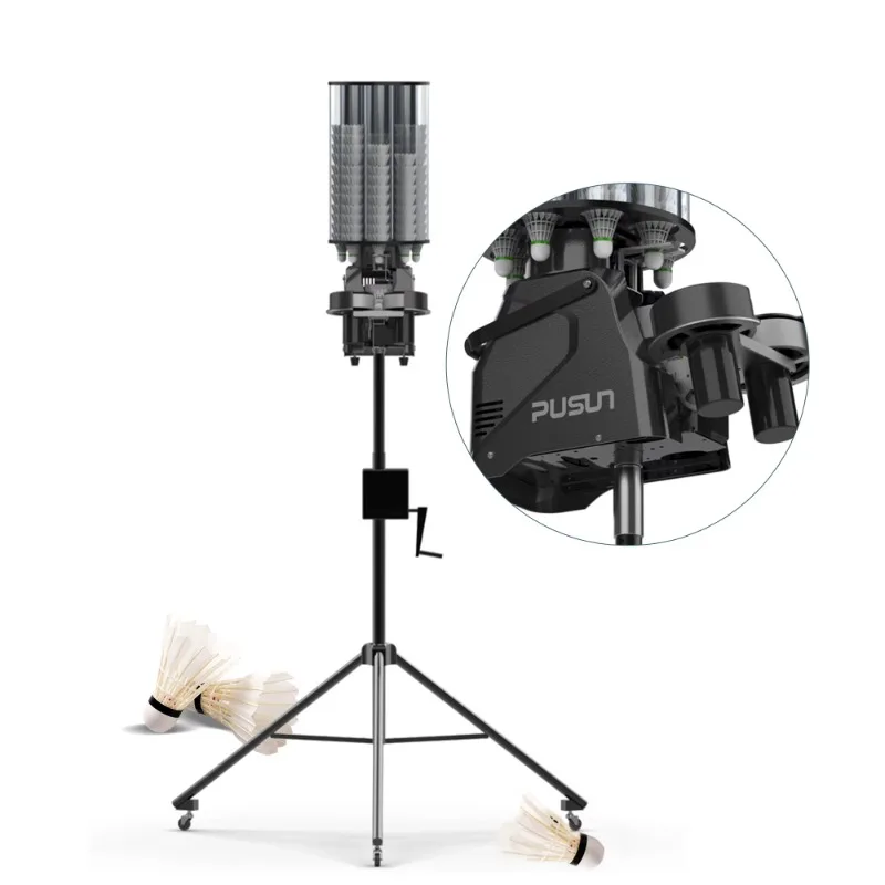 Wholesale Price MINI Badminton Feeding Machine Faster Frequency Shoot Badminton Training Machine for Entertainment
Wholesale Price MINI Badminton Feeding Machine Faster Frequency Shoot Badminton Training Machine for Entertainment