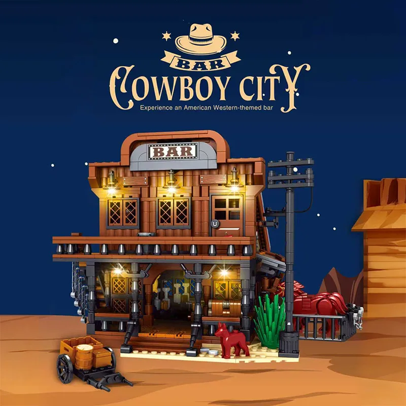 1834pcs Western Cowboy Town Street Scene Building Blocks Large Size Construction High Difficulty Intellectual Toys Puzzle
1834pcs Western Cowboy Town Street Scene Building Blocks Large Size Construction High Difficulty Intellectual Toys Puzzle