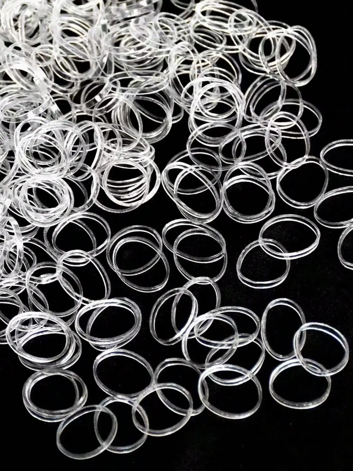 100pcs/500pcs/1000pcs Women Casual Elastic Hair Ties, Thick 1.5cm/0.6in Transparent Rubber Bands For Ponytail, Bun, Everyday Makeup, Commuting, Sports Use Ponytail Holders, Hair Bobbles ,Gym Sport Outfit ,Hair Rope Hair Accessories Head Accessories Elasti
100pcs/500pcs/1000pcs Women Casual Elastic Hair Ties, Thick 1.5cm/0.6in Transparent Rubber Bands For Ponytail, Bun, Everyday Makeup, Commuting, Sports Use Ponytail Holders, Hair Bobbles ,Gym Sport Outfit ,Hair Rope Hair Accessories Head Accessories Elasti