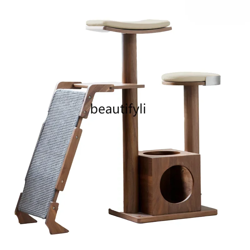 LX49Cat Climbing Frame Cat Litter Scratch Board Integrated Solid Wood Customization Covers a Small AreaSSS 
LX49Cat Climbing Frame Cat Litter Scratch Board Integrated Solid Wood Customization Covers a Small AreaSSS