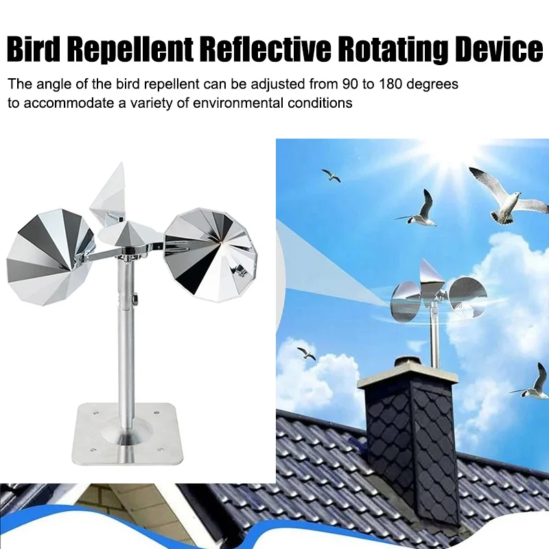 Animal Scare Devices Reflective Swivel Carbon Steel Angle Adjustable Outdoor Bird Repellent Scare Devices For Yard, Garden
Animal Scare Devices Reflective Swivel Carbon Steel Angle Adjustable Outdoor Bird Repellent Scare Devices For Yard, Garden
