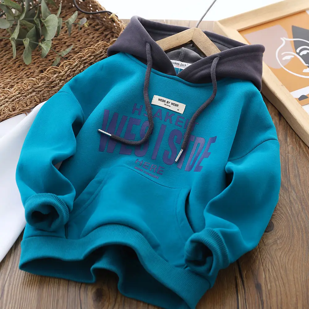 Boys' Velvet Padded Thickened Top 2022 Autumn and Winter Children's Single-Layer Fleece-Lined Hooded Bottoming Shirt Top Sweater
Boys' Velvet Padded Thickened Top 2022 Autumn and Winter Children's Single-Layer Fleece-Lined Hooded Bottoming Shirt Top Sweater