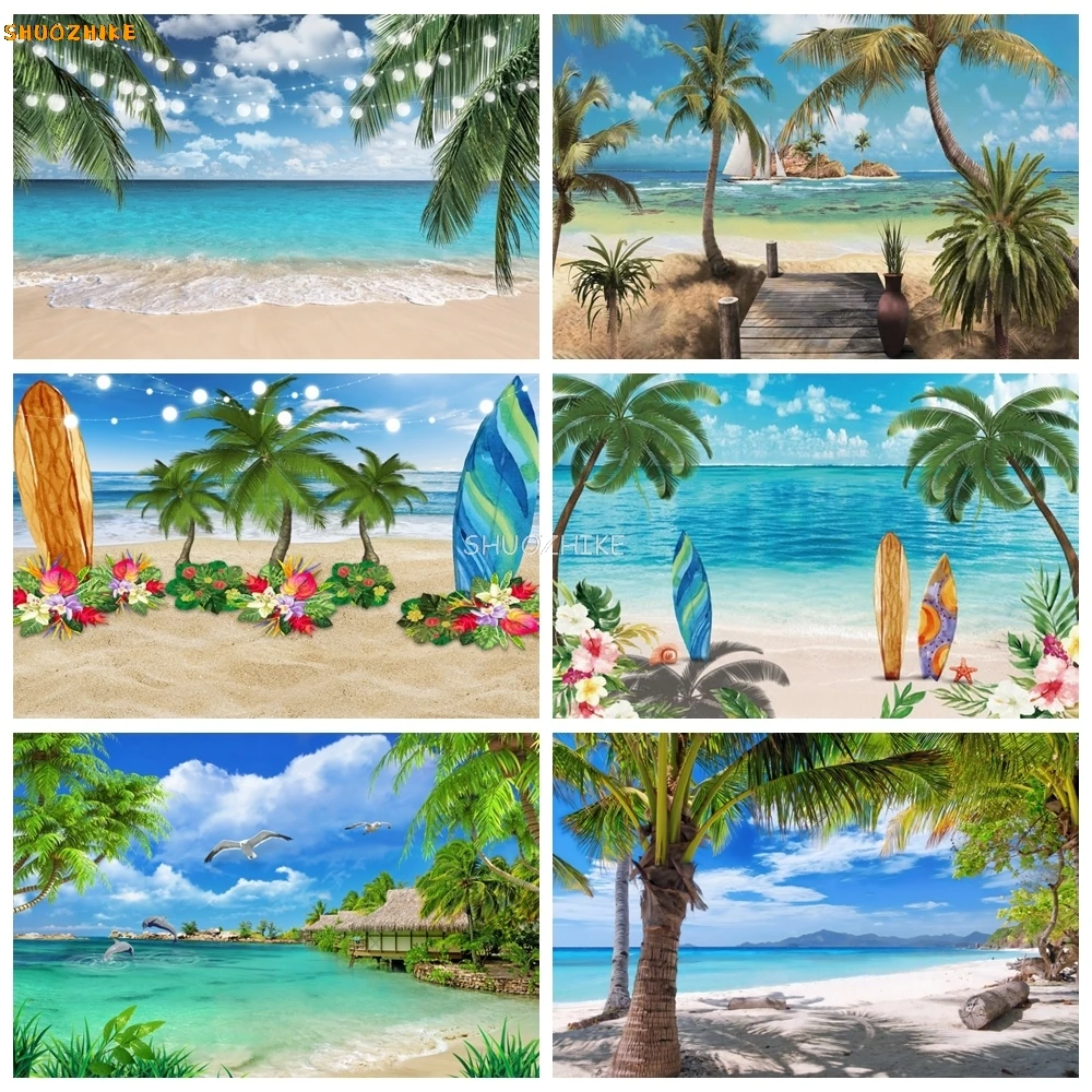 Tropical Ocean Beach Photography Backdrop Summer Seaside Palm Tree Wedding Baby Birthday Travel Holiday Background Photo Studio
Tropical Ocean Beach Photography Backdrop Summer Seaside Palm Tree Wedding Baby Birthday Travel Holiday Background Photo Studio