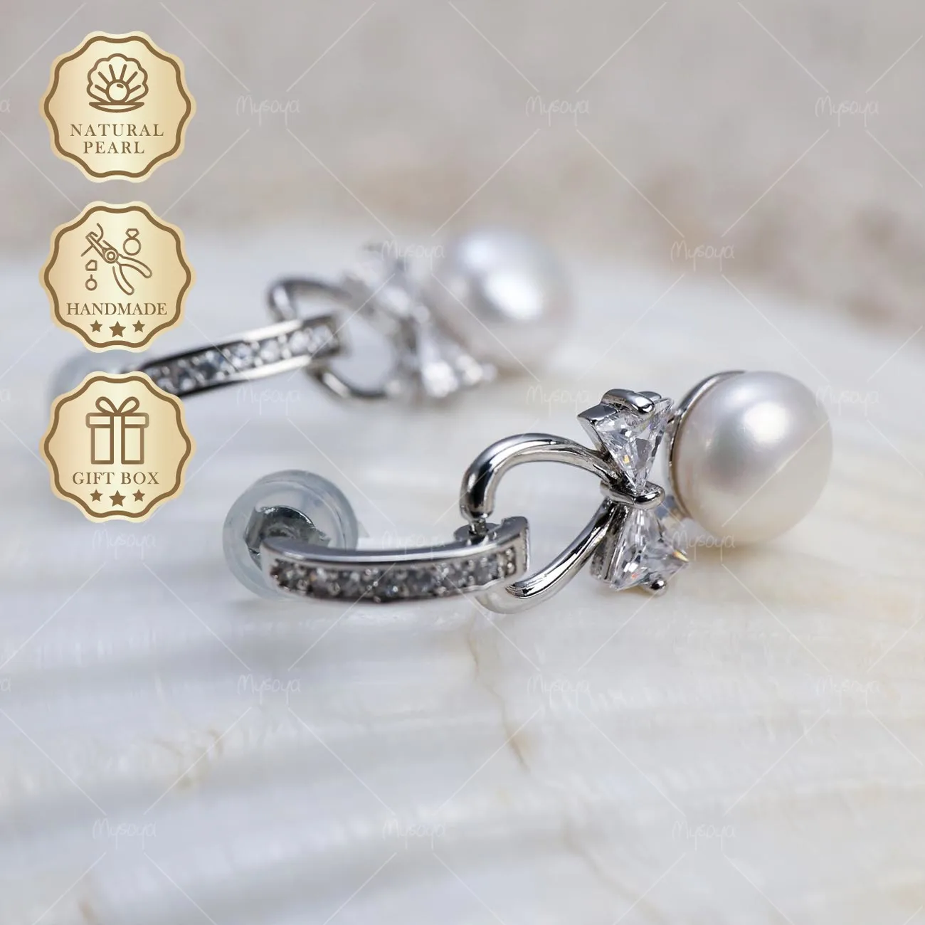 Серьги-гвоздики Mysoya с пресноводным жемчугом в форме капли, 7-8 мм, серебристые, в подарочной коробке, подарок на День святого Валентина или день рождения для нее
Серьги-гвоздики Mysoya с пресноводным жемчугом в форме капли, 7-8 мм, серебристые, в подарочной коробке, подарок на День святого Валентина или день рождения для нее