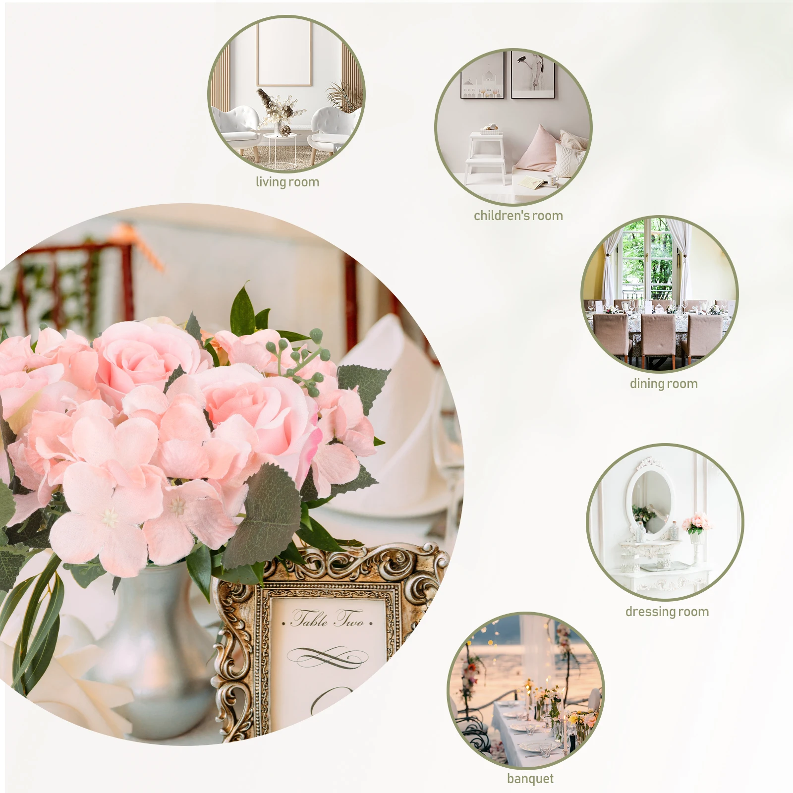 2pcs Rose Wreath Lightweight Wedding Decoration Banquet Gathering Home Party Valentine Flower Centerpieces Artificial ClothRose
2pcs Rose Wreath Lightweight Wedding Decoration Banquet Gathering Home Party Valentine Flower Centerpieces Artificial ClothRose