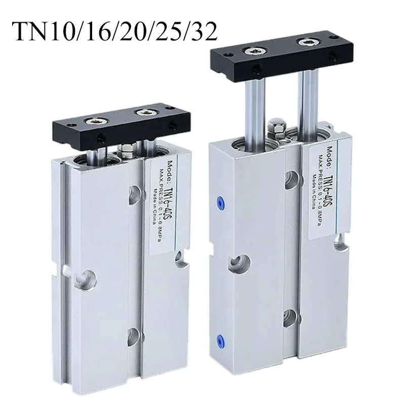 TN 10 16 20 25 32mm Twin-Rod Pneumatic Cylinder Aluminum Alloy Stroke10 30 40 50 60 80 100 150 200mm Double Acting Air Cylinder
TN 10 16 20 25 32mm Twin-Rod Pneumatic Cylinder Aluminum Alloy Stroke10 30 40 50 60 80 100 150 200mm Double Acting Air Cylinder